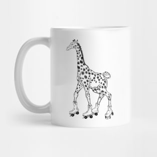 SEEMBO Giraffe Skating Roller Skates Skate Derby Fun Skater Mug